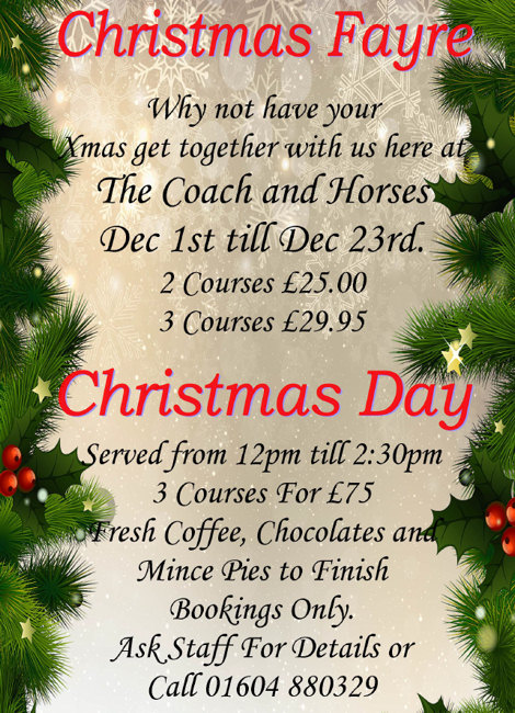 Christmas Fayre at The Coach and Horses, Brixworth